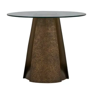 Mesa de Centro Artística Contemporánea de Metal con Acabado Premium, Superficie Flotante Tipo Mármol, Luz LED Integrada, Moderna y Elegante - Product Image 3
