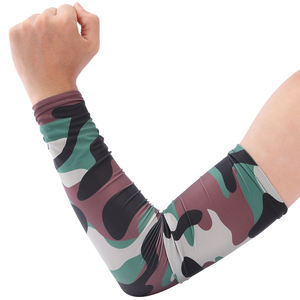 Elastic Arm Sleeves for Men Comfortable <b>Compression</b> Fit Sports Protection UPF50+ Polyester/Cotton Full Length for Volleyball - Product Image 1