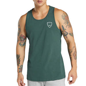 High Quality Cotton Sports Muscle Gym Tank Top Two Tone Sleeveless Vest for Men Custom Size XL-for Bodybuilding and <b>Running</b> - Product Image 4