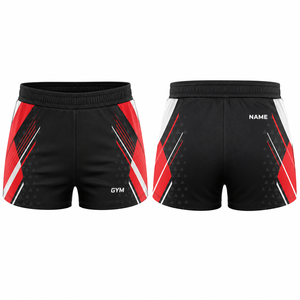 Shorts de sport pour femmes MEGAMAPLE, taille haute, cordon de serrage, respirant, en spandex et polyester, 180g, pour entraînement et gym - Product Image 1