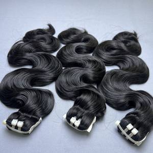 Prix usine Extensions de cheveux humains os droit génie trame cheveux bruts vague de corps faisceaux de cheveux - Product Image 4