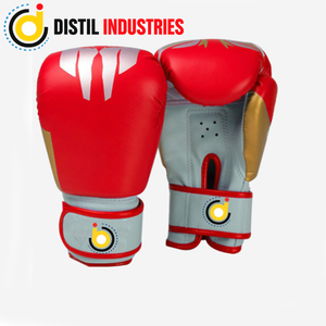 Guantes de Boxeo DISTIL INDUSTRIES, Material PU, Cierre de Velcro, Correa de Muñeca Ajustable, Guantes de Entrenamiento Unisex para Artes Marciales - Product Image 4