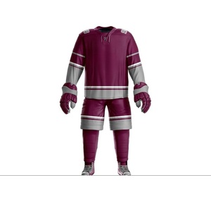 Jersey de Hockey Reversible Personalizado, Manga Corta, Antibacteriano, Poliéster/Algodón, Uniforme de Equipo de Hockey sobre Hielo Personalizado - Product Image 2