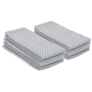 Serviettes de cuisine 100% coton écologiques, tissées à carreaux, à séchage rapide, lavables en machine, carrées et rectangulaires, résistantes aux enfants, en tissu éponge simple face - Product Image 6