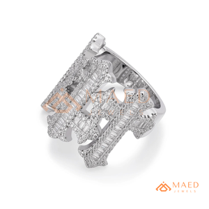 <b>Mens</b> <b>Silver</b> Tone Moissanite Diamond Cross <b>Ring</b> Hip Hop Statement Jewelry Fashion <b>Ring</b> for <b>Men</b> Daily Wear - Product Image 6