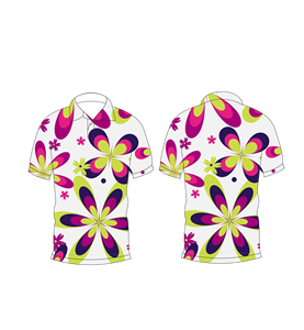 Mens <b>White</b> Retro Floral Print <b>Polo</b> Shirt Short Sleeve Casual Summer Hawaiian Style Fashion Golf Shirt - Product Image 6