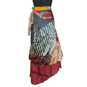 Robe tube licou réversible en soie vintage, style bohème chic, multicolore, confortable, pour l'été, tendance hippie - Product Image 6
