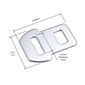 Boucle de ceinture de sécurité S50C en acier au carbone avec couvercle supérieur en aluminium à dégagement rapide pour civière d'ambulance - Product Image 3