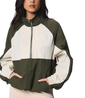 Veste coupe-vent respirante à fermeture éclair intégrale, logo personnalisé, coupe-vent imperméable pour femme, vente chaude