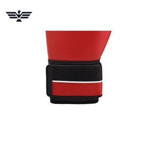Gants de boxe professionnels rouge et noir, gants d'entraînement et de sparring légers et respirants, unisexes, vendus par paire pour la boxe, le MMA et le kickboxing - Product Image 1