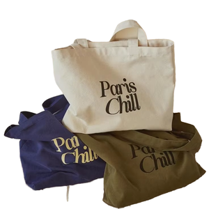Wholesale Eco Recycled <b>Canvas</b> <b>Tote</b> <b>Bags</b> <b>with</b> Custom Printed Logo <b>Zipper</b> Closure Drawstring & Ribbon Handles OEM ODM - Product Image 1