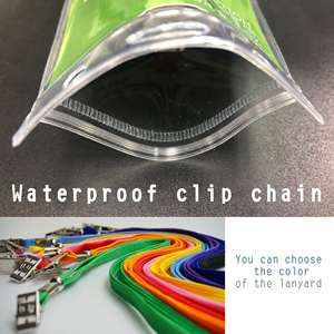 Portatarjetas de visita de PVC impermeable suave LUMEF de uso horizontal - Product Image 5