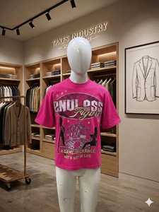 Nouveaux T-shirts personnalisables sérigraphiés en jersey 100% coton 300 GSM, vierges, unis, épais, coupe classique pour hommes - Product Image 2