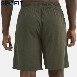 Shorts en mesh personnalisés avec logo OEM, pour hommes, respirants, en polyester, pour la gym et le fitness, vente en gros. - Product Image 4