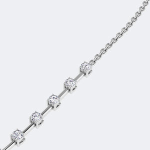 Collier station en or fin serti de diamants ronds taille brillant de 2,30 carats - Product Image 5