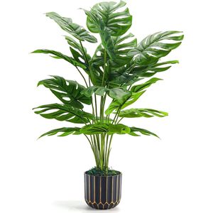 28 Piante Artificiali di Monstera Alte per Decorazione d'Interni, Alberi Finti per Soggiorno e Casa - Product Image 1