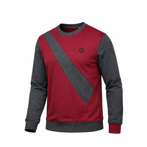 Sudadera de algodón mezclado para hombre, estilo casual con hombros caídos, ideal para ropa urbana y un look informal. - Product Image 1