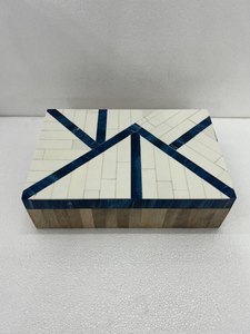 Caja de Resina Artesanal con Diseño Geométrico, Personalizable, de Alta Calidad, Decoración de Lujo para el Hogar, Regalo de Boda - Product Image 3