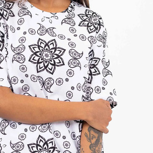 Camiseta Casual Personalizada para Mujer con Estampado en Lienzo, Transpirable, Ecológica, para Uso Diario de Verano, para Adultos - Product Image 6