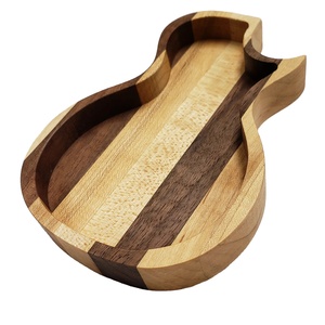 ถาดเสิร์ฟไม้สไตล์เรียบง่ายแบบปรับแต่งได้ ทำด้วยมือ เป็นมิตรกับสิ่งแวดล้อม ใช้แล้วทิ้ง ดีไซน์รูปกีตาร์ สำหรับใช้ในบ้าน ราคาดีที่สุด - Product Image 1