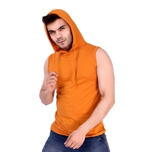 Wholesale Top Best Hoodies High Quality Sleeveless <b>Pullover</b> Sports Gym Hoodie Sweatshirts in Cheap Price Hot Sale New Designs - Product Image 3