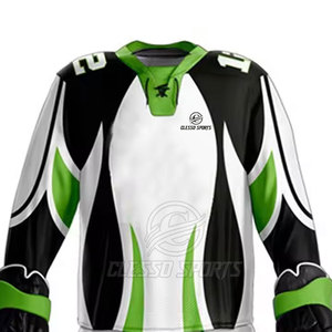 Uniforme de hockey sur glace le plus vendu au prix d'usine, uniforme de hockey sur glace doux au toucher, en gros, pour hommes, avec service OEM - Product Image 4