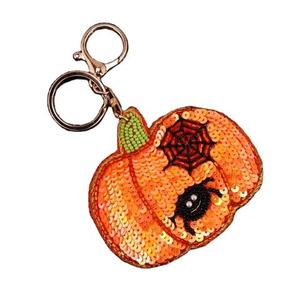 Handmade Boho Beaded Bag Charm <b>Keychain</b> Durable <b>Leather</b> Strap with Intricate Bead Embroidery Work Indian Fashion Style Accessory - Product Image 2