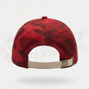 หมวกเบสบอลลายพรางสีแดง ปรับขนาดได้ สวมใส่สบายระดับพรีเมียม คุณภาพเยี่ยม ป้องกันแสงแดด ดีไซน์โดดเด่น - Product Image 2