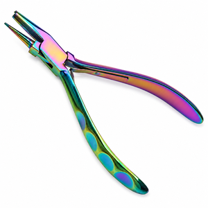 Pince à bec rond et concave Chroma, outil de précision pour la mise en forme de fils de bijouterie, ZetomedPro - Product Image 1