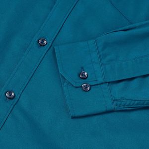 เสื้อเชิ้ตอ๊อกซ์ฟอร์ดแขนยาว Apex Cotton สำหรับผู้ชาย ผ้าฝ้าย 100% เสื้อเชิ้ตทำงานลำลองติดกระดุม มีกระเป๋า - Product Image 4