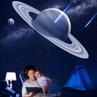 Nouveau projecteur LED de planétarium, galaxie, étoiles, météores, nébuleuse rotative, lumière nocturne étoilée moderne pour la décoration de la chambre des enfants
