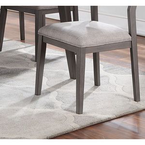 Splendide sedie da pranzo con finitura marrone scuro con Design a scala posteriore con rivestimento imbottito per cucina e soggiorno - Product Image 4