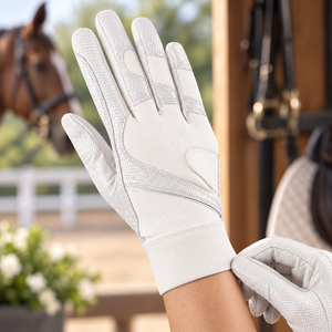 Fabrication sur mesure de gants d'équitation unisexes, meilleurs matériaux, couleur unie, grandes tailles, avec services OEM et ODM. - Product Image 6