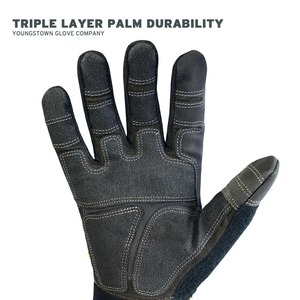 Nouveauté : Gants de conduite Alpha Racing à écran tactile, en cuir enduit de polyuréthane, antidérapants, coupe-vent, à doigts entiers, avec motif imprimé - Product Image 3