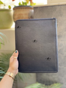 แฟ้มเอกสารหนังแท้ลายดอกไม้ - Product Image 5