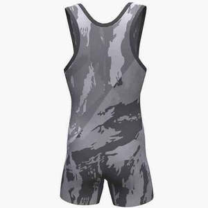 Combinaison de lutte sur mesure, devant 100% polyester, imprimé par décharge, tissu de haute qualité 260g, extensible, confortable et respirant - Product Image 2