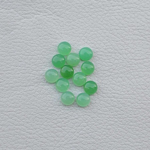 Fabricant Fournisseur Régulier 4mm 5mm 6mm 7mm 8mm 9mm 10mm Cabochon Lisse Chrysoprase Verte Cristaux Libres Naturels de Qualité AAA - Product Image 3