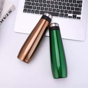 Bouteille d'eau sport personnalisée en gros par sublimation, style forme de cuisse de poulet, 350 ml, en acier inoxydable, type thermos - Product Image 2