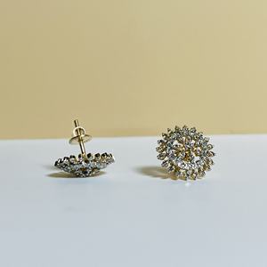 Boucles d'oreilles en diamant de laboratoire de qualité export, or véritable, bijoux fins de luxe, fournisseur B2B sur mesure disponible à prix compétitif - Product Image 5