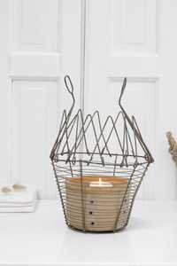 Industrial Style Wire <b>Egg</b> <b>Basket</b>, Iron Kitchen <b>Egg</b> Keeper with Carry Handle - Product Image 2