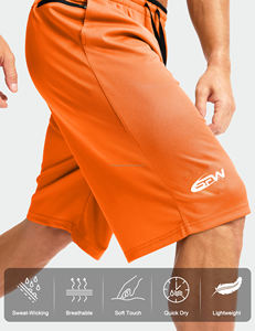 Shorts de sport cargo personnalisés pour femmes, en polyester à séchage rapide, respirants, pour la course, le basketball et l'entraînement estival, service OEM frontal - Product Image 5