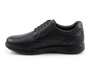 Chaussures habillées Oxford noires en cuir pleine fleur pour hommes Dlords, à lacets, bout pointu, semelle extérieure EVA amortie, pour le bureau et les occasions professionnelles, toutes saisons, style Penny - Product Image 4