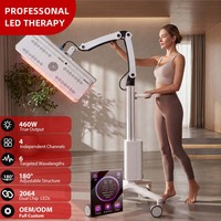 Appareil de photothérapie LED PDT à usage domestique, panneau de lumière infrarouge NIR, traitement du demi-corps, 6 longueurs d'onde ciblées, 460W, instrument de beauté