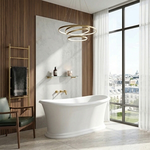 Baignoire autoportante FW-3305-Morden en acrylique pour salle de bain - Product Image 2
