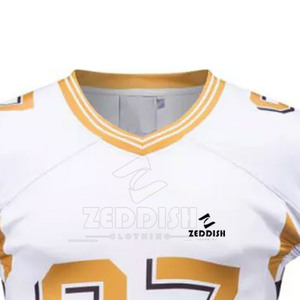 Maillot de football américain sur mesure respirant à manches courtes - Haute qualité, fabrication pakistanaise, résistant - Product Image 4