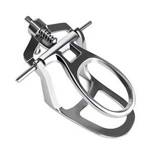 Articulateur dentaire manuel chromé à charnière pour arc moyen-bas, instrument de prothèse réglable pour laboratoire dentaire - Product Image 1