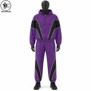 Conjunto Deportivo de Invierno para Hombre, Estilo Casual Urbano, Chaqueta Cortavientos Transpirable, Pantalones Deportivos, Logotipo Personalizado, Ropa Deportiva Ligera para Exteriores - Product Image 1