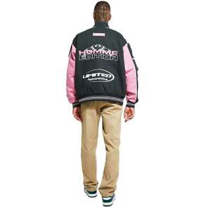 Wholesale OEM 100% Cotton Custom Embroidery Patch Plus Size Men's <b>Vintage</b> <b>F1</b> Racing Motorcycle NASCAR Riding <b>Jacket</b> Stand - Product Image 2
