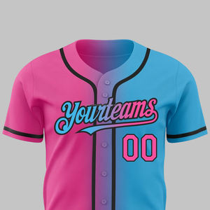 Vente en gros d'usine OEM Baseball pour hommes jeunes Impression personnalisée Maillot à manches longues Polyester Sportswear Technique de broderie Grande taille - Product Image 2