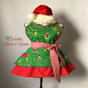 ผ้ากันเปื้อนคริสมาสต์ปรับแต่งได้พิมพ์ลายผ้าคุณภาพสูงจาก USA - Product Image 3